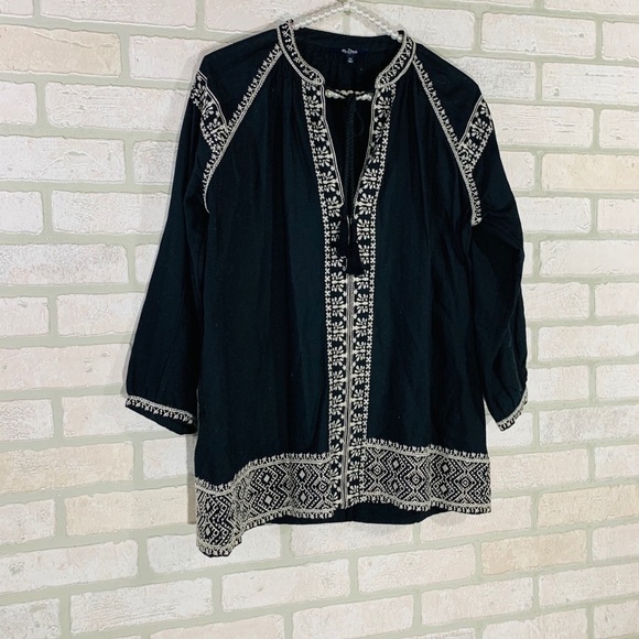 Madewell Embroidered Camelia Tassel Top - Picture 6 of 12